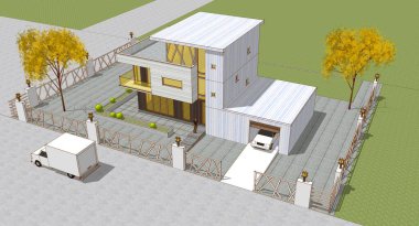 Binanın 3 boyutlu görüntülemesi