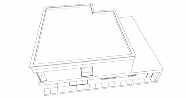 3D planlı ev konsepti