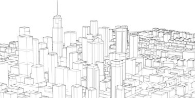 Şehir modelinin 3 boyutlu canlandırması