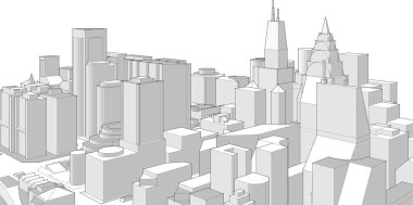 soyut mimari duvar kağıdı, dijital arkaplan