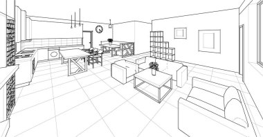 içerideki odanın tasarımı,