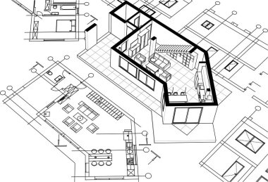 ev planı proje taslağı 3D oluşturma