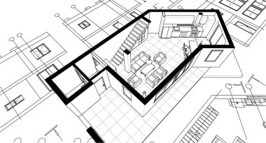 soyut mimari duvar kağıdı, dijital arkaplan