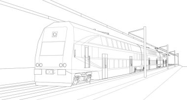 tren hattı ve çizim