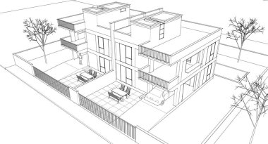 soyut mimari duvar kağıdı, dijital arkaplan