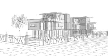 çizim tasarımı ev planı 3d