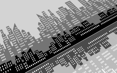Soyut arkaplan. Tek renkli geometrik çizgiler deseni. Siyah beyaz çizgiler