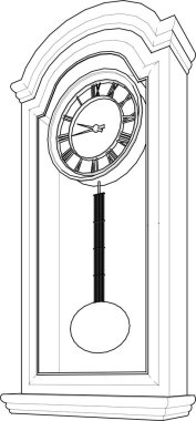 Saat simgesi, anahat stili