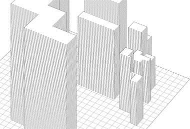 çizgili mimari duvar kağıdı, dijital arkaplan