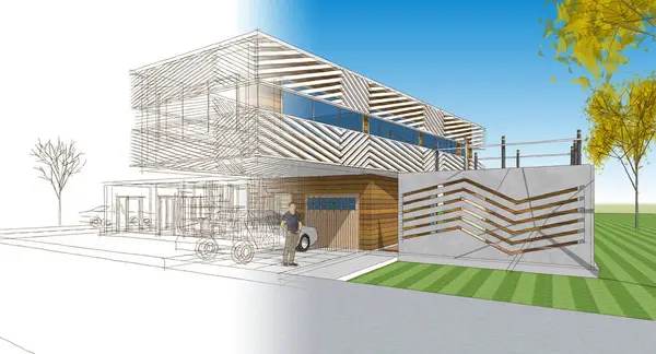 ev çizimi 3 boyutlu resimleme