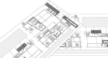 ev konsepti çizimi 3D oluşturma
