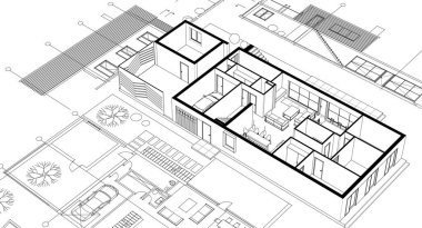 ev planı mimari çizimi