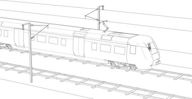 Tren, tren, tren, tren, tren. Demiryolu, ulaşım, ulaşım. tren, tren, ulaşım, hat, ulaşım, çizgi sanatı