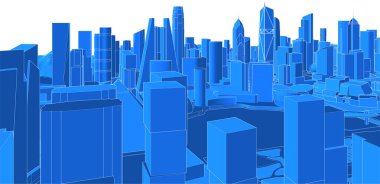 Şehrin 3D canlandırması