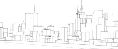 soyut mimari duvar kağıdı, dijital arkaplan