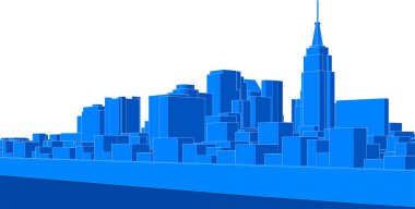 New York şehri. vektör illüstrasyonu