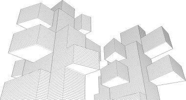 soyut mimari duvar kağıdı, dijital arkaplan