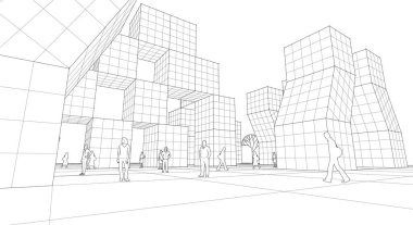 3D mimari sanat, dijital duvar kağıdı