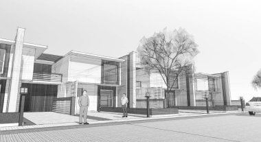 modern 3D bina modeli