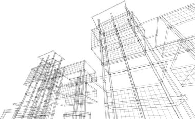 soyut mimari duvar kağıdı, dijital arkaplan