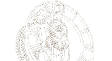 soyut mimari arkaplan, dijital illüstrasyon