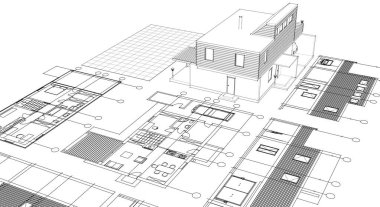 soyut mimari duvar kağıdı, dijital arkaplan