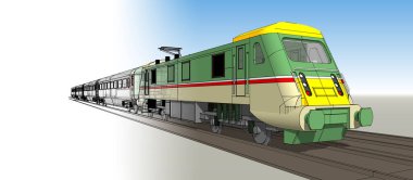 Tren küçük bir trenin çizimidir..