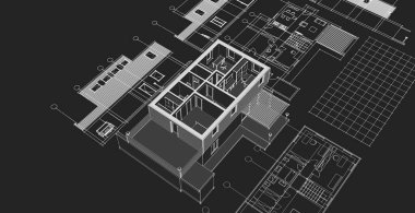 3 boyutlu çizimlerin soyut çizimleri, 3 boyutlu çizimler.