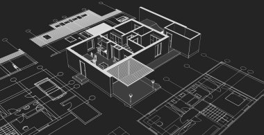 ev içi mimari taslak