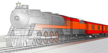 bir trenin görüntüsü