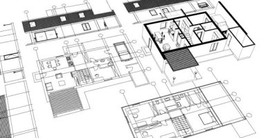 ev konsepti çizimi 3 boyutlu illüstrasyon