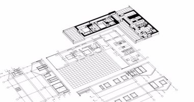 soyut mimari duvar kağıdı tasarımı, dijital konsept arkaplan