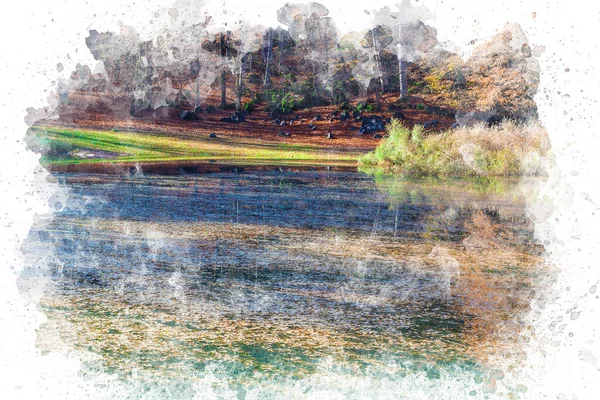 캔버스를 수있는 천연색 배경을 만들어 과평온 아름다운 분위기 — 스톡 사진