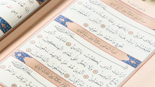 Holy Quran Ramadan Concept Islamic Background Islamic Calligraphy — Video Stock