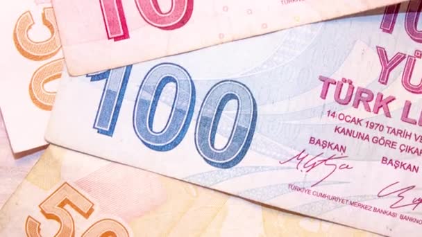 Turkish Lira Turkish Lira Banknotes Turk Lirasi Turkish — Video