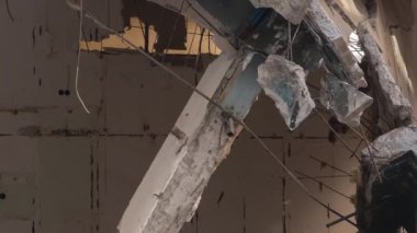 Earthquake in Turkey. Ruined houses after a massive earthquake in Turkey. 7.8 magnitude quake effected 10 cities and millions of people.