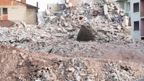 Terremoto Turquía Casas Arruinadas Después Terremoto Masivo Turquía Terremoto Magnitud — Vídeo de stock