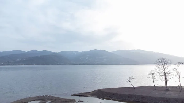 Озеро Сапанка Туреччині Сакарія Рівень Води Озері Знизився Через Посуху — стокове фото