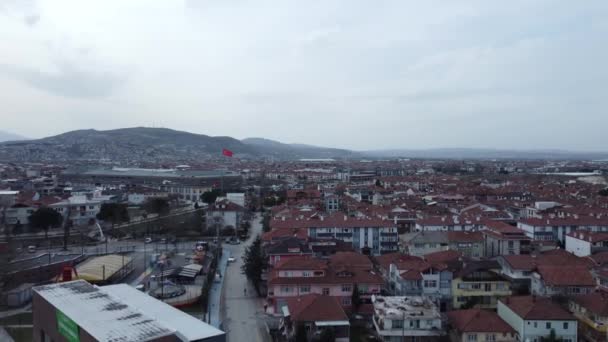 Sakarya Adapazari的空中景观 土耳其萨卡里亚市的Drone视图 Adapazari市中心 — 图库视频影像