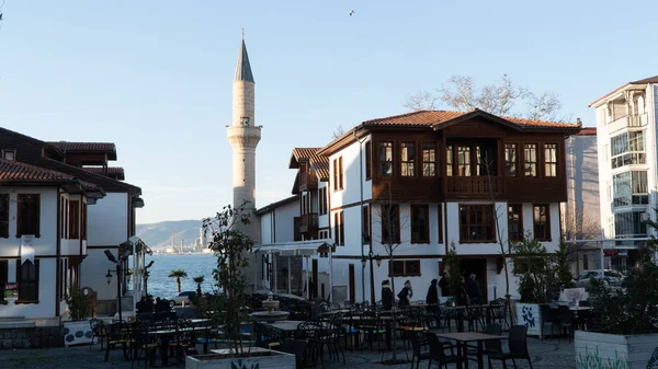 トルコの伝統的な家 伝統的なオスマン帝国の家やモスク トルコのデギルメンデールにあるヤリ エヴレリ 2023 — ストック写真