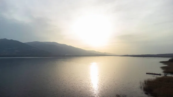 Der Sapanca See Sakarya Türkei Der Wasserspiegel Des Sees Ist — Stockfoto