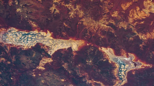 Gran Desierto Victoria Australia Occidental Paisaje Del Desierto Vista Satelital — Foto de Stock