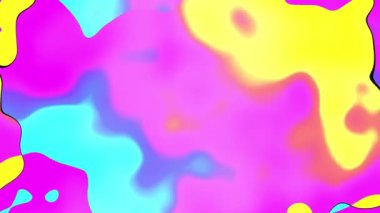 Soyut yaratıcı arka plan. Canlı renklerle soyut sıvı animasyonu. Karışık renk gradyan ağ arkaplanı