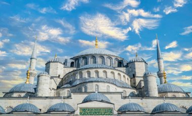 İstanbul 'daki Süleyman Camii. Türkiye 'nin ünlü simgeleri. İslam geçmişi. Kurban Bayramı ya da Ramazan konsepti