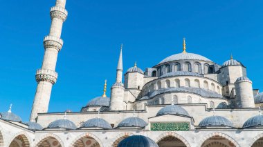 İstanbul 'daki Süleyman Camii. Türkiye 'nin ünlü simgeleri. İslam geçmişi. Kurban Bayramı ya da Ramazan konsepti