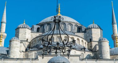 İstanbul 'daki Süleyman Camii. Türkiye 'nin ünlü simgeleri. İslam geçmişi. Kurban Bayramı ya da Ramazan konsepti