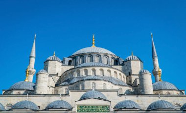 İstanbul 'daki Süleyman Camii. Türkiye 'nin ünlü simgeleri. İslam geçmişi. Kurban Bayramı ya da Ramazan konsepti