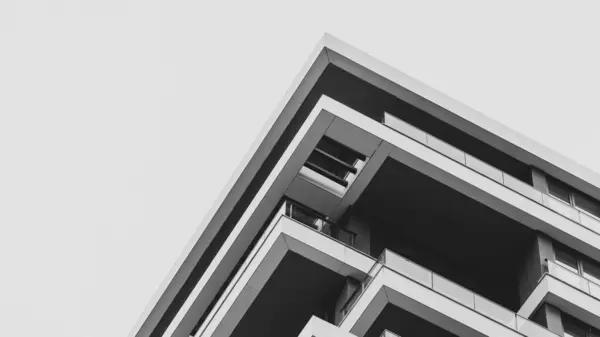 Dettaglio Architettura Sfondo Grattacieli Esterni Dettagli Grattacielo Complesso Distretto Finanziario — Foto Stock