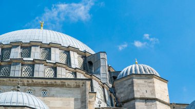 İstanbul 'daki Sultanahmet Camii. İslami fotoğraf. Kurban Bayramı ya da kurban ziyafeti konsepti. Kurban Bayrami. Tercümesi: 