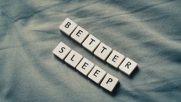 Konsep Tidur Lebih Baik Tidur Tempat Tidur Konsep Tidur Kesehatan — Stok Foto